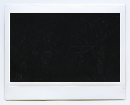 Polaroid photo frame isolated on white background