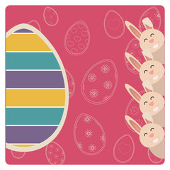 easter Vector with texture background