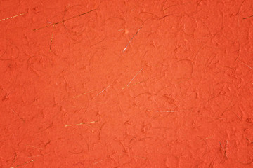 Handmade orange paper