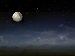 Naklejka na ściany i meble full moon background