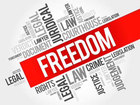 Freedom Word Cloud Concept