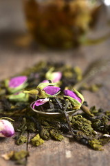 Mix of the tea with rose.