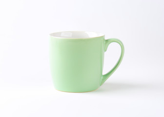 empty green mug