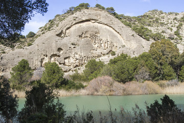 Fototapeta na wymiar River at the Caminito del Rey