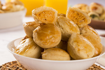 Empada Brazilian snack. pie with chicken