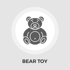 Bear Toy Flat Icon