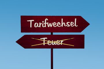 Schild 48 - Tarifwechsel