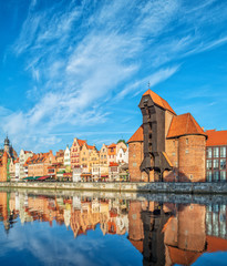 Cityscape of Gdansk in the morning