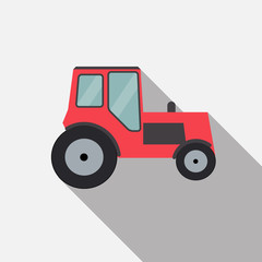 Ftat Tractor Vector Illustration