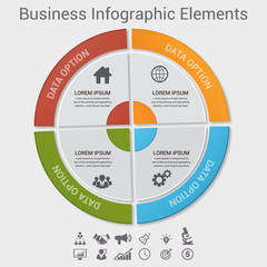 Business Infographics Vector illustration. can be used for workflow layout, banner, diagram, number options, step up options, web design.