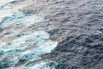Atlantic ocean with blue water on a sunny day.