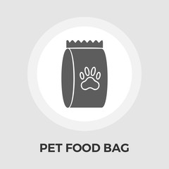 Pet Food Bag Flat Icon