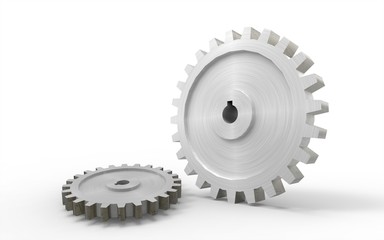 Gear isolated Concept on white background 