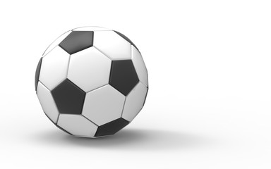 Soccer ball isolated image on a white background