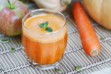 Fresh juice, mix fruits and vegetable