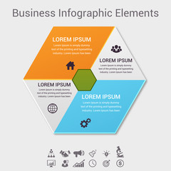 Business Infographics  Vector illustration. can be used for workflow layout, banner, diagram, number options, step up options, web design.