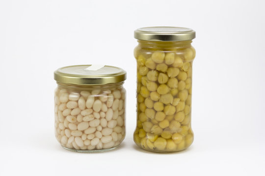 Canned beans and chickpeas