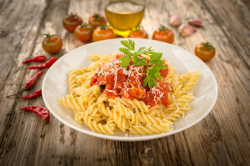 Fusilli al sugo di carne, Italian Pasta