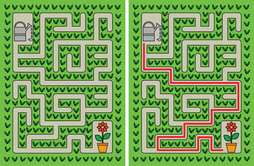 Easy flower maze