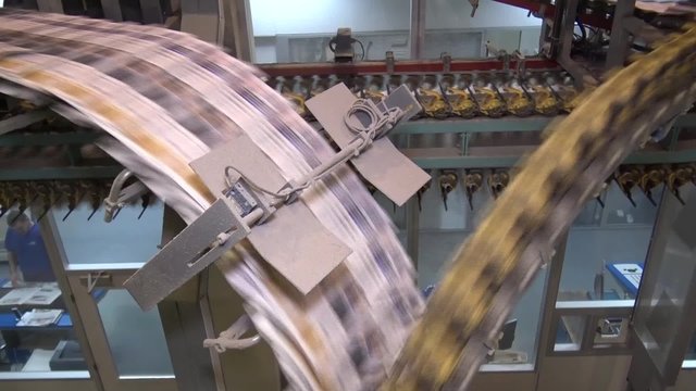 Look at the printing process in printing house locating in Czech republic. Different machines, printers and rotaries.