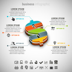 Business infographic. File contains text editable AI, EPS10 and JPEG.