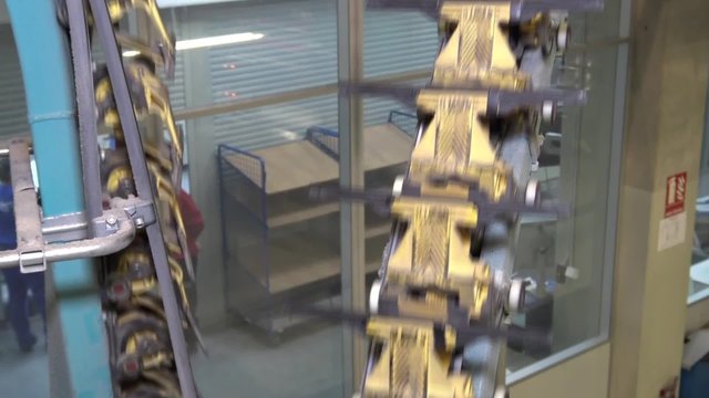 Look at the printing process in printing house locating in Czech republic. Different machines, printers and rotaries.