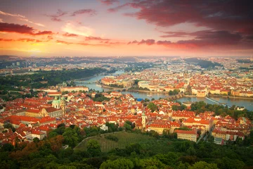 Foto op Plexiglas prague from the top © Aliaksei