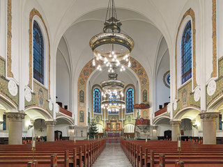 Fototapeta na wymiar Interior of St. John's Church (Sankt Johannes kyrka) in Malmo, Sweden