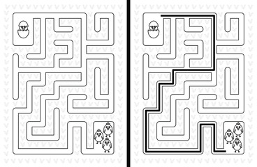 Easy chicken maze