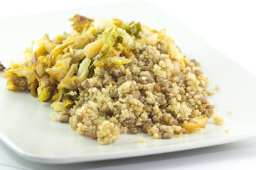 Quinoa e cavolo verza