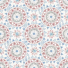 Decorative boho seamless pattern.