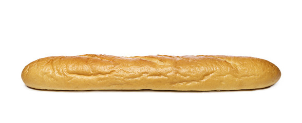 Long loaf on a white background.
