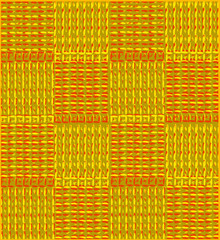 Background with yellow red squares. Yellow red background like knitted. Checkered yellow red background