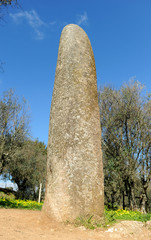 Menhir de los Almendros, Menhir dos Almendres, Alentejo, Portugal, sur de Europa