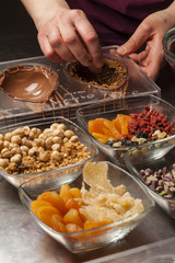 Preparation of traditional Easter chocolate