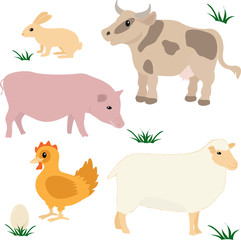 Farm animals set 1