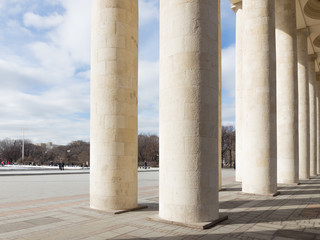 Fototapeta premium Colonnade of the Central Park of Culture and Recreation