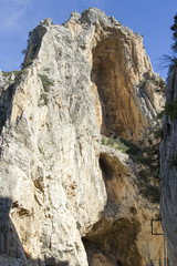 Fototapeta na wymiar Gorge at the Caminito del Rey