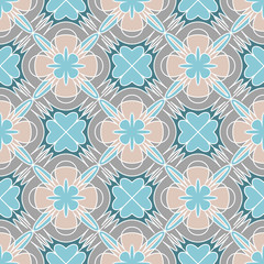 Decorative mosaic seamless pattern