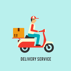 Delivery service illustration