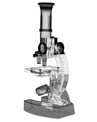 Scientific microscope. medicine