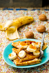  pancakes  with banana