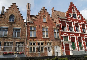 Fototapeta premium Häuserzeile in Brügge