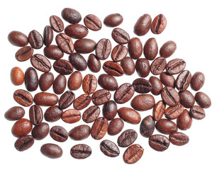 caffè su fondo trasparente 