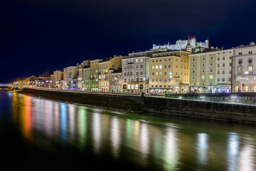 Fototapeta na wymiar Salzburg at night
