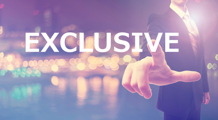 Exclusive concept with businessman