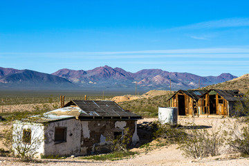 Rhyolite Ghost Town in Nevada, USA