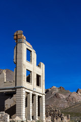 Rhyolite Ghost Town in Nevada, USA, BLM owned