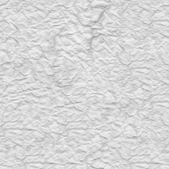 Naklejka premium Crumpled white paper. Texture sheet background. Seamless tileabl