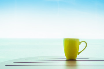 Colorful coffee cup